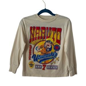 Naruto Uzumaki Kids Long Sleeve Shirt - yellow